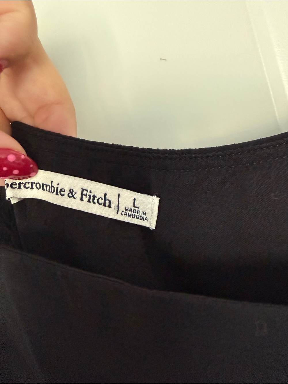 Abercrombie & Fitch Black Spaghetti-Strap Tiered Maxi - Picture 2 of 2